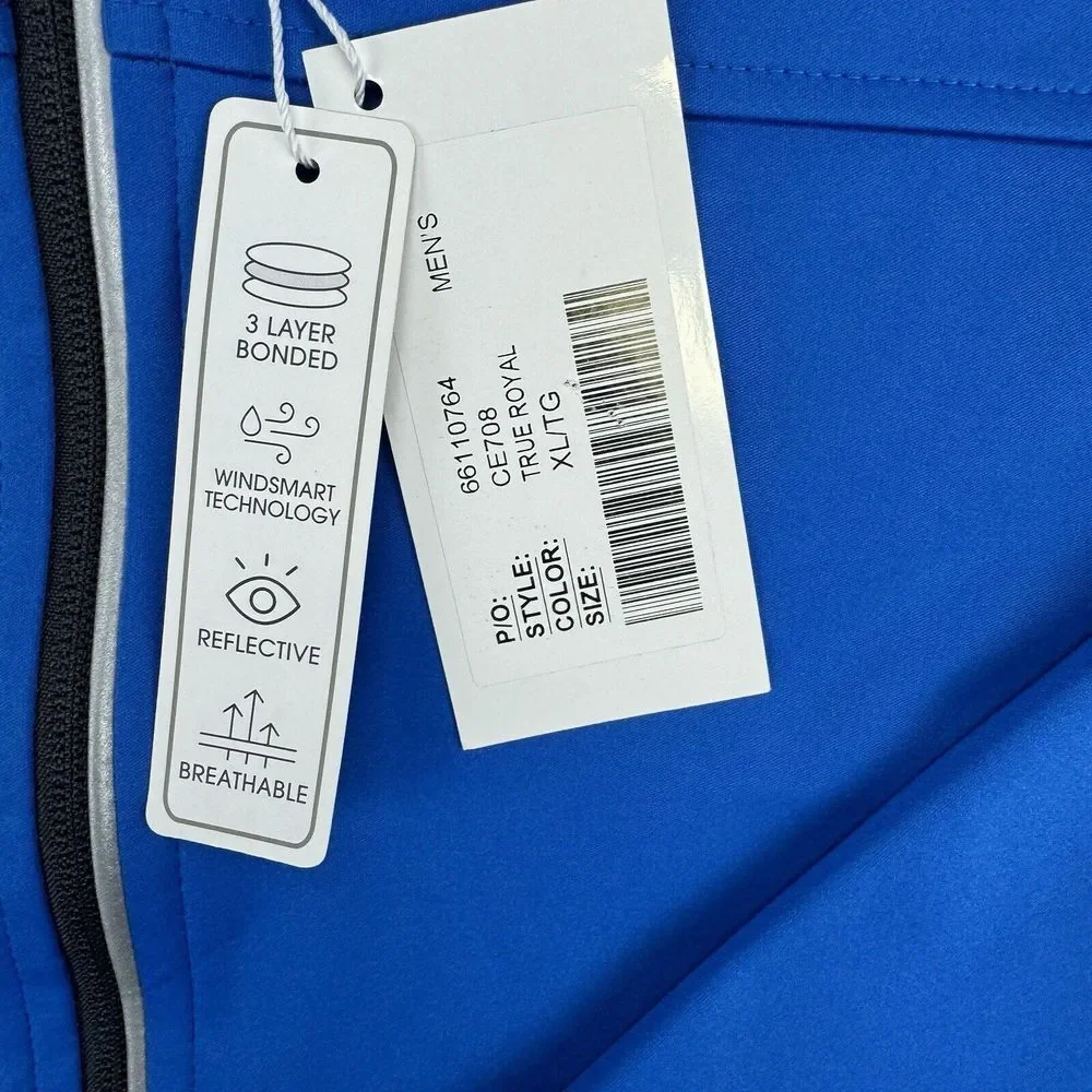 Core 365 CE708 Men XL‎ Techno Lite Three-Layer Knit Tech-Shell Jacket True Royal